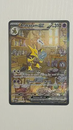 Pokemon Cards, english, Alakazam ex 201/165 Sv: Scarlet & Violet 151 Holo - Image 1