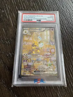 PSA 10 GEM MINT Alakazam ex 201/165 Sv: Scarlet & Violet 151 Holo Pokemon - Image 2