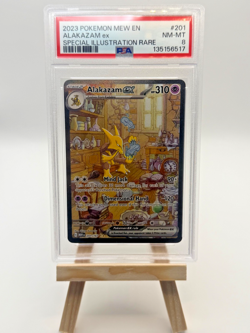 Alakazam ex 201/165 Sv: Scarlet & Violet 151 Holo Pokemon Graded Card PSA 8 - Image 1