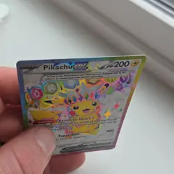 Pokemon Pikachu ex 219/191 Sv08: Surging Sparks Ultra Rare Holo 200HP Topaz Bolt - Image 4