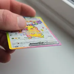 Pokemon Pikachu ex 219/191 Sv08: Surging Sparks Ultra Rare Holo 200HP Topaz Bolt - Image 5