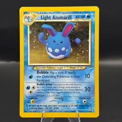 Light Azumarill 13/105 Neo Destiny Unlimited Holo Rare 2000 Pokemon LP SWIRL - Image 1