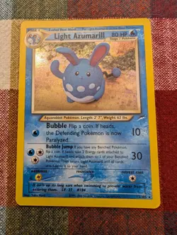 Light Azumarill 13/105 Neo Destiny Holo Unimited Pokemon TCG Vintage - MP/LP - Image 1