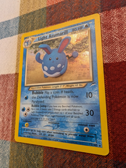 Light Azumarill 13/105 Neo Destiny Holo Unimited Pokemon TCG Vintage - MP/LP - Image 3