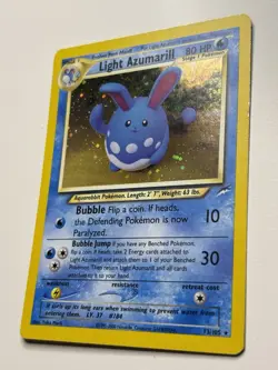 Pokemon TCG Light Azumarill Holo Rare Unlimited Neo Destiny 13/105 LP - Image 3