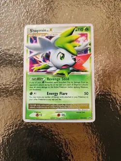 Pokemon TCG Shaymin LV.X Platinum Holo Rare Card 127/127 - Image 1