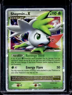 2009 Pokemon Platinum Shaymin LV.X Holo #127/127 - Image 1