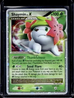 2009 Pokemon Platinum Shaymin LV.X Holo #126/127 - Image 1