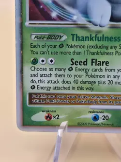 Pokemon Shaymin (Land Forme) LV. X 126/127 Platinum Ultra Rare Holo HP - Image 5