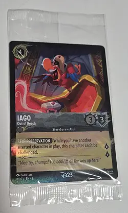 Disney Lorcana Iago Out of Reach D23 Promo Exclusive Trading Card 2025 Sealed - Image 3