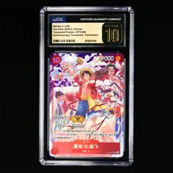 CGC Pristine 10 2024 ONE PIECE CHN. Tournament Promos- ST10-006 Monkey D. Luffy - Image 2