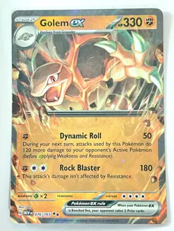 Golem ex 076/165 Double Rare Scarlet & Violet 151 - Pokemon TCG - Near Mint NM - Image 3