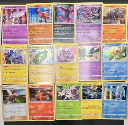 Pokemon TCG Holo & Cosmos Holo Lot 15 Cards SWSH Era Condition Varies - Image 1