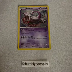Pokemon TCG Mewtwo XY Black Star Promos Holo Card XY101 - Image 1