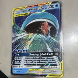 Pokemon Magikarp & Wailord GX TAG TEAM Promo Holo Card SM166 2019 - Image 1