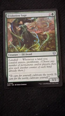 1x EVOLUTION SAGE - ELF DRUID - War of the Spark - MTG - Magic the Gathering - Image 1
