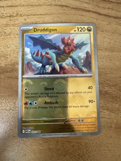 Pokemon TCG White Flare Druddigon Master Ball Reverse Holo 071/086 English - Image 1