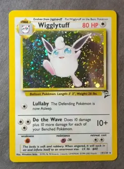 Pokemon Base 2 Set Rare, Holographic Wigglytuff 19/130 - Image 1