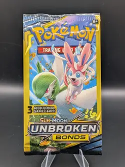 Pokemon Sm-Unbroken Bonds Sylveon & Gardevoir Art Mini Booster 1 Pack 3 Cards - Image 1