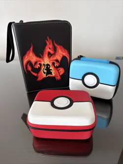 Pokemon Trading Card Binder And Cases Lot Of 3 - Image 1