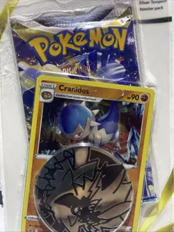 Pokemon TCG Silver Tempest Cranidos Holo Blister Booster Pack New Sealed TCG - Image 3