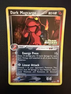 Dark Magcargo EX Team Rocket Returns #38/109 Reverse Holo 2004 Stamped Pokemon - Image 1
