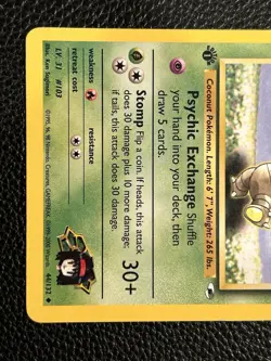 Pokemon TCG Gym Heroes Erika's Exeggutor Card 44/132 Uncommon 1st Edition - Image 3