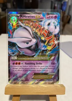 M Mewtwo EX 63/162 XY Breakthrough Ultra Rare Pokemon TCG - Image 2
