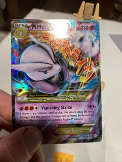 M Mewtwo EX 63/162 XY Breakthrough Ultra Rare Pokemon TCG - Image 4