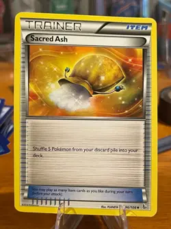 2014 Pokemon XY Flashfire Trainer Sacred Ash Item 96/106 Uncommon MP - Image 1