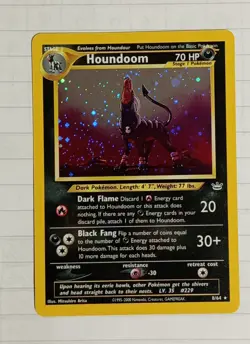POKEMON HOUNDOOM ULTRA RARE HOLO VINTAGE NEO GENESIS EXCELLENT CONDITION CARD - Image 1