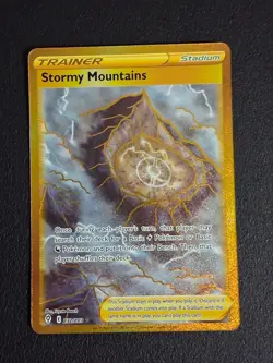 Pokemon Stormy Mountains 232/203 Evolving Skies Secret Rare Trainer Holo - Image 1