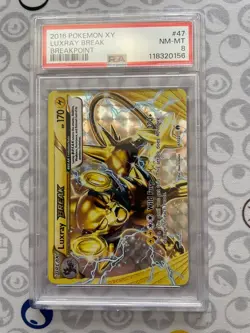 Pokemon XY Breakpoint Luxury Break PSA 8 MINT - Image 1