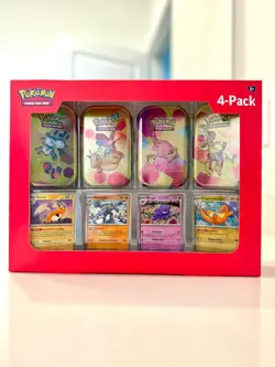 Pokemon TCG: Scarlet & Violet 151 Mini Tins 4 Pack SAMS CLUB SEALED IN HAND NEW - Image 1