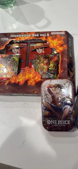 One Piece Illustration Box Vol. 5 & 6 *LOT OF 2* + 2 OP-13 Mini Tins - Image 2
