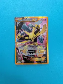 Pokemon Alakazam EX Full Art Holo Secret Rare Card 125/124 Fates Collide (LP+) - Image 1