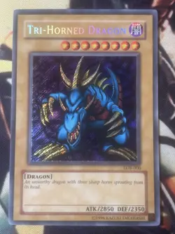 Yugioh: Tri-Horned Dragon - LOB-000 - Secret Rare - Unlimited - NM - Image 1