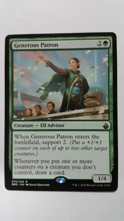 1x Generous Patron Battlebond -NM- Magic the Gathering - Image 1