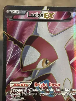 Latias EX 112/116 XY Plasma Freeze 2013 Full Art Holo Pokemon Card TCG MP-LP - Image 4