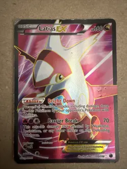 Pokemon Latias-EX TCG Plasma Freeze Holo Card 112/116 Full Art Ultra Rare - Image 1