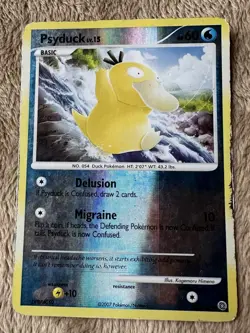 2007 Pokemon TCG DP Secret Wonders Psyduck Reverse Holo 100/132 MP/HP - Image 1