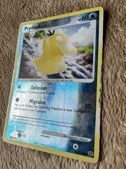 2007 Pokemon TCG DP Secret Wonders Psyduck Reverse Holo 100/132 MP/HP - Image 3