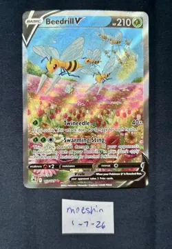 Beedrill V - 161/189 - Pokemon Astral Radiance Alternate Art Ultra Rare Card NM - Image 1