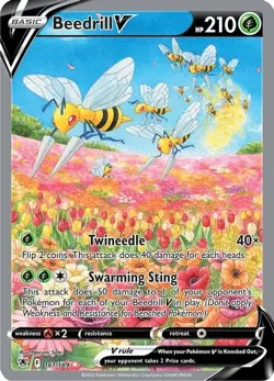 Beedrill V - 161/189 - Pokemon Astral Radiance Alternate Art Ultra Rare Card NM - Image 1