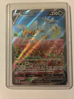 Beedrill V 161/189 Alternate Full Art Astral Radiance Pokemon Card Near Mint - Image 1