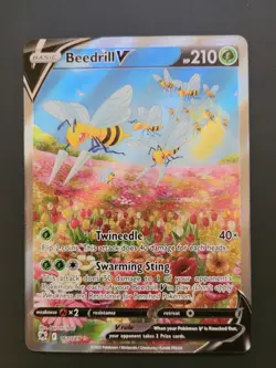 Beedrill V 161/189 Alt Alternate Full Art SWSH10 Astral Radiance Pokemon Card NM - Image 1