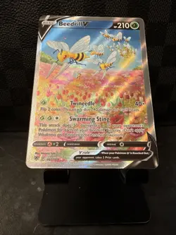 Pokemon Beedrill V #161/189 Alternative Art Astral Radiance NM TCG Card - Image 3