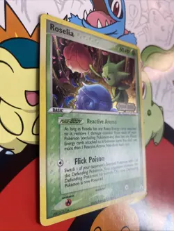 Pokemon TCG EX Legend Maker Roselia 42/92 Reverse Holo LP+ - Image 2