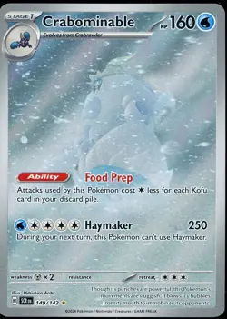 Crabominable 149/142 - Illustration Rare - Stellar Crown - Pokemon TCG - Image 1