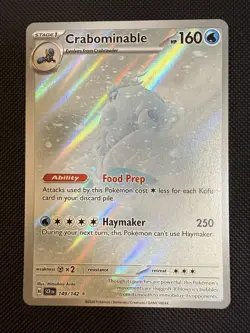 Crabominable 149/142 Stellar Crown SCR Illustration Rare IR Pokemon TCG Card NM - Image 1